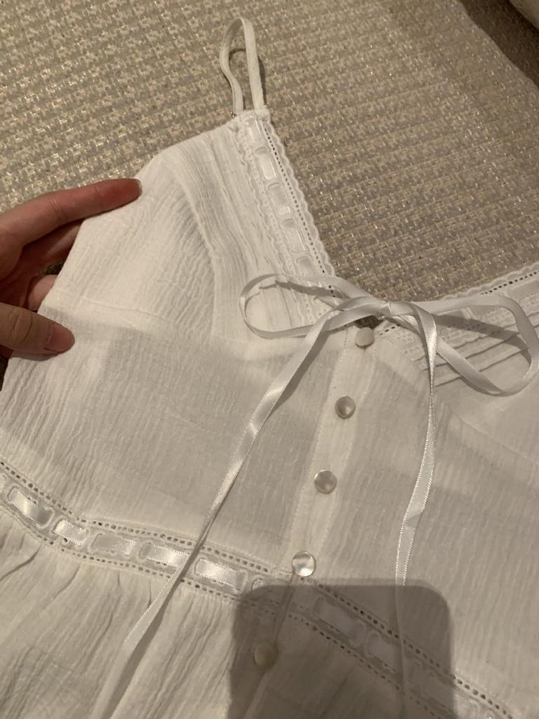 YOLO SHOP White Lace Patchwork V-neck Camisole Top