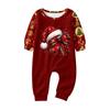 Family Matching Christmas Print Pajama Set, Long Sleeve and Long Pants Loungewear for Holiday