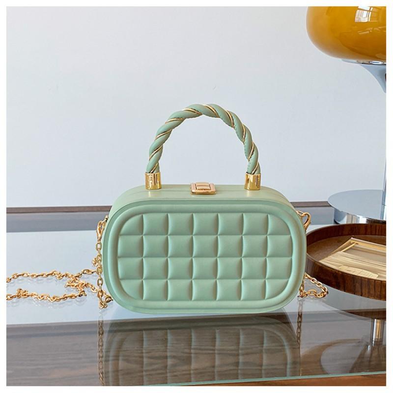 Popular Box Bag Women 2025 New High-end Ins Niche Chain All-match One-shoulder Cross-body зелёный