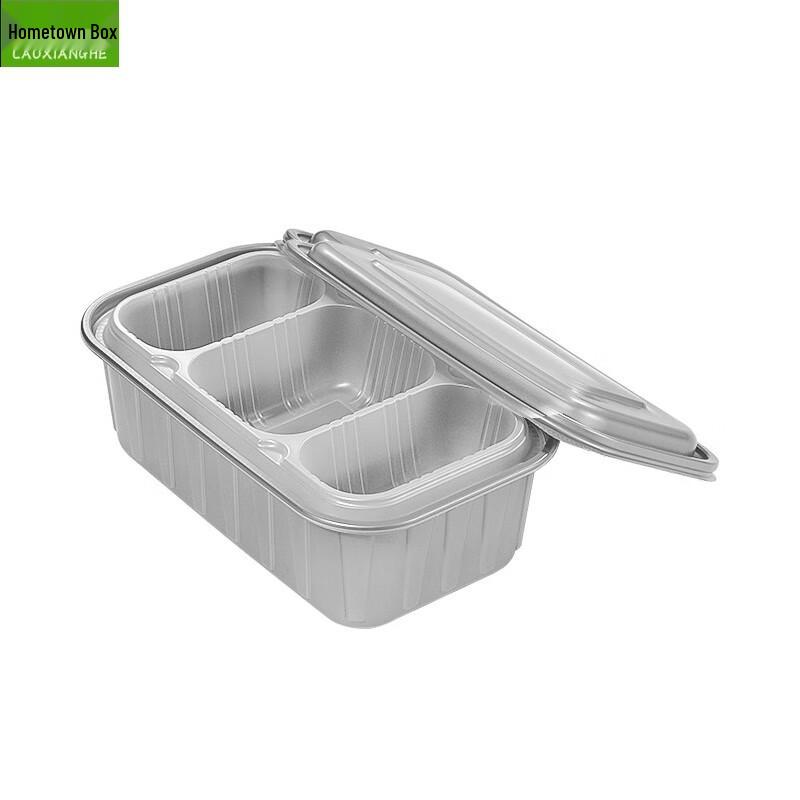 LAOXIANGHE W22 Disposable 3-Compartment Lunch Boxes