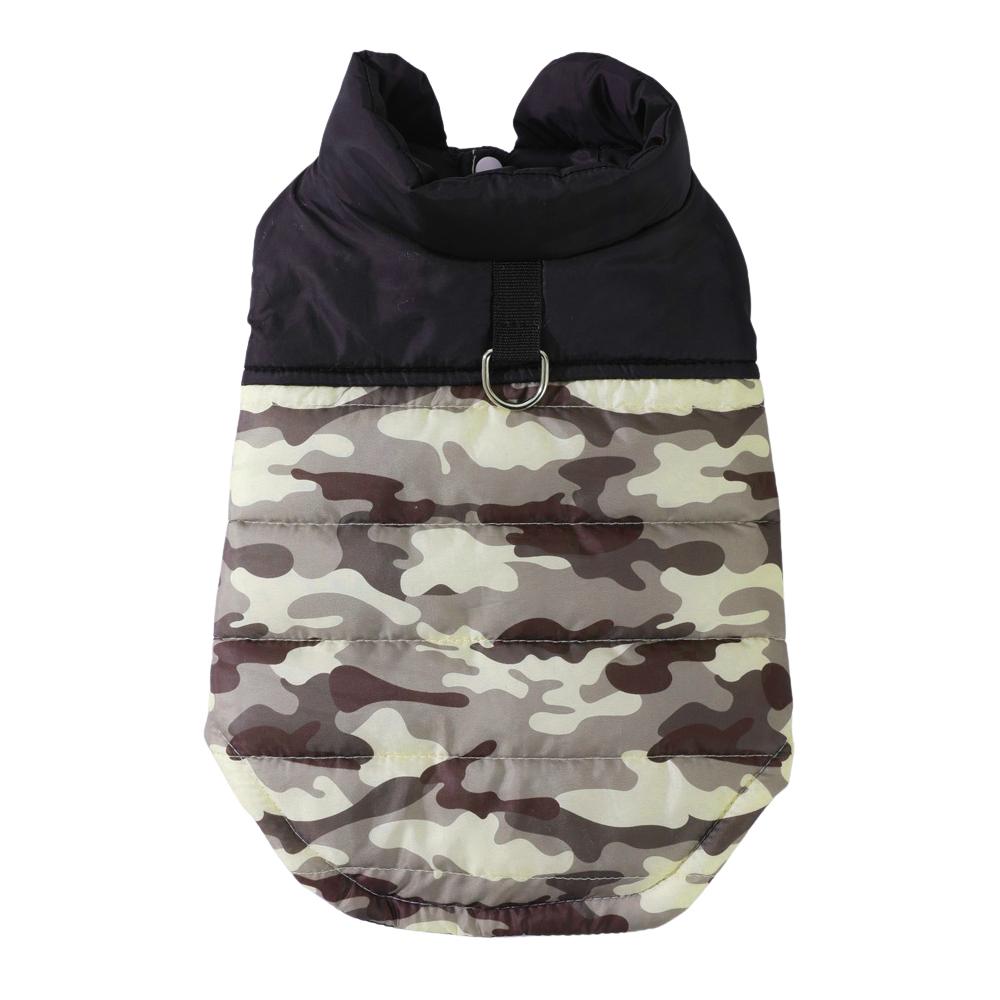 Warm Dog Jacket Winter Puppy Camouflage Clothes For Small Medium Dogs Windproof With D-ring Pet Coat Chihuahua Yorkshire Costume