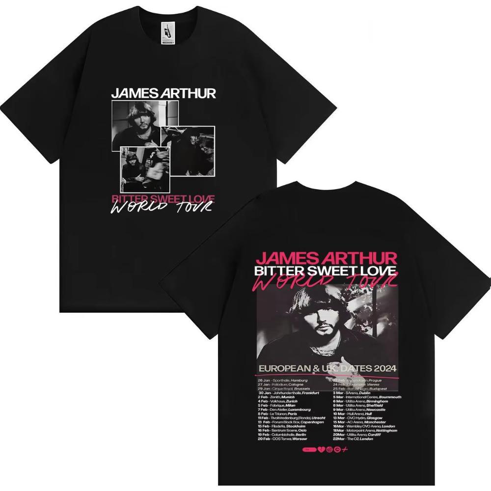 

Hot Singer James Arthur Bitter Sweet Love Harajuku Short Sleeve Tshirt Oversized Tshirt Fashion Clothes Mens Women Tees Summer XL