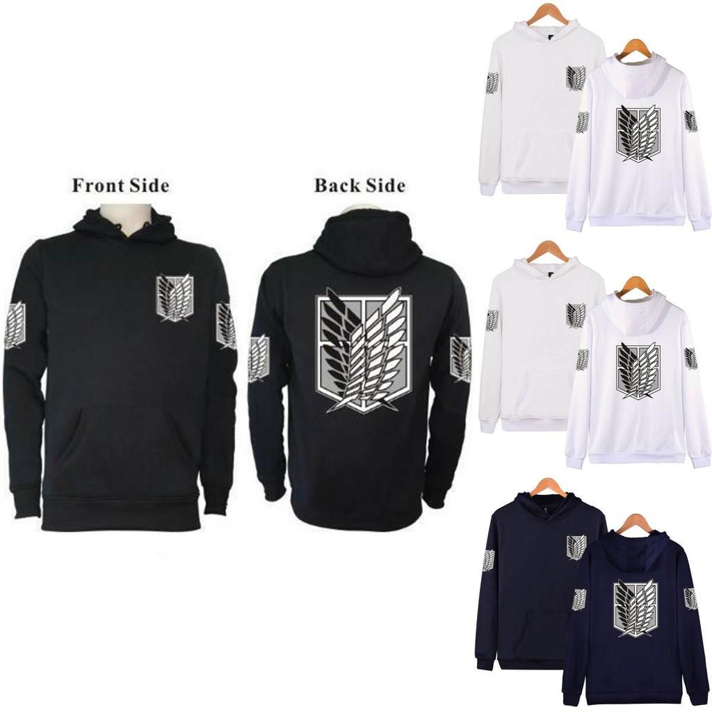 No Kyojin Attack On Titan Wings Hoodie Cozy Pullover For Ultimate Comfort**