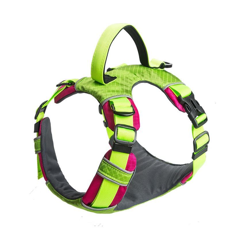 Lightweight Waterproof Dog Harness With Dual-Strap Design Reflective Safety Strip Adjustable Fit Medium To Large Breeds