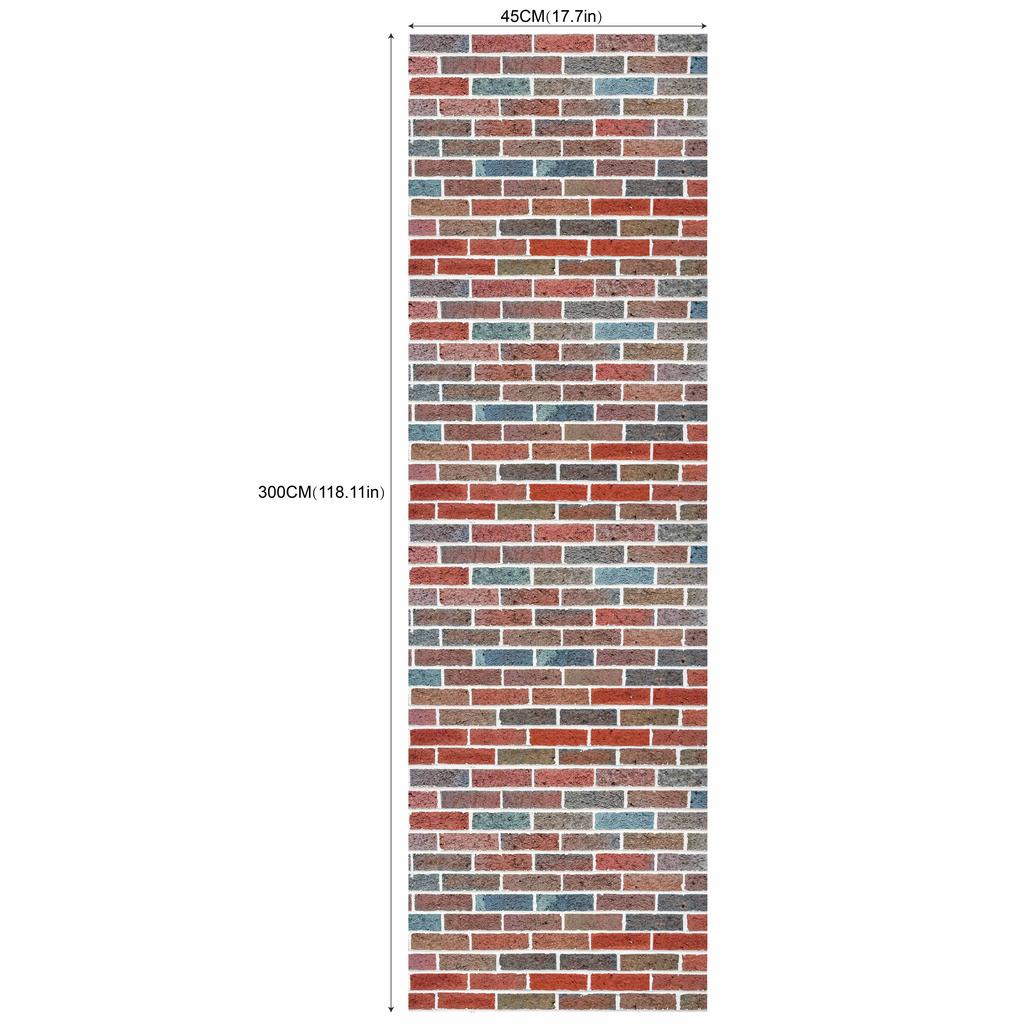 Vintage Brown Brick Wallpaper Brick Self Adhesive Film Brick Peel and Stick Wallpaper Faux Brick Textured Wallpaper Stone Paper