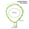 Salircon Exquisite Bohemia Green Glass Beads Choker Necklaces for Women Trendy Imitation Pearl Pendant Neck Accessories Jewelry