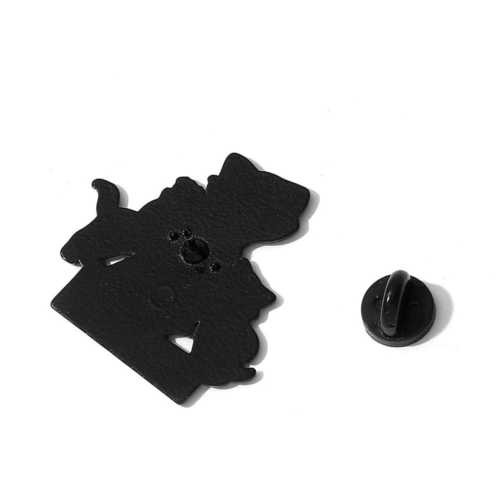 Personnalité Créative Chat Mary Badge Métallique Chat Blanc Alliage Goutte d'Huile Broche Épingle Décoration