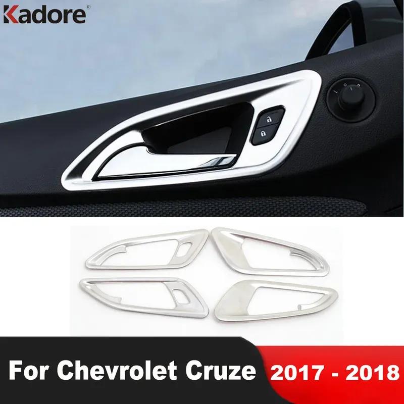 Auto Innentürgriff Schalenabdeckung Zierleiste Für Chevrolet Cruze 2017 2018 Edelstahl Innenleisten Zubehör