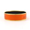 Used HERMES Bangle Emilel GM Metal 32.9g Orange Bracelet