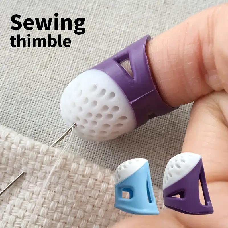 1PCS Silicone Thimble Anti-Punch Finger Cover for Elderly Household Sewing Accessories Cross Stitch Embroidery Needle Presser Thimble Artifact