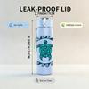 1PC Sea Turtle Circle Badge Print 750ml Color Plastic Sports Water Bottle Leakproof Flip Straw Lid Suitable for Sports Office Home Use