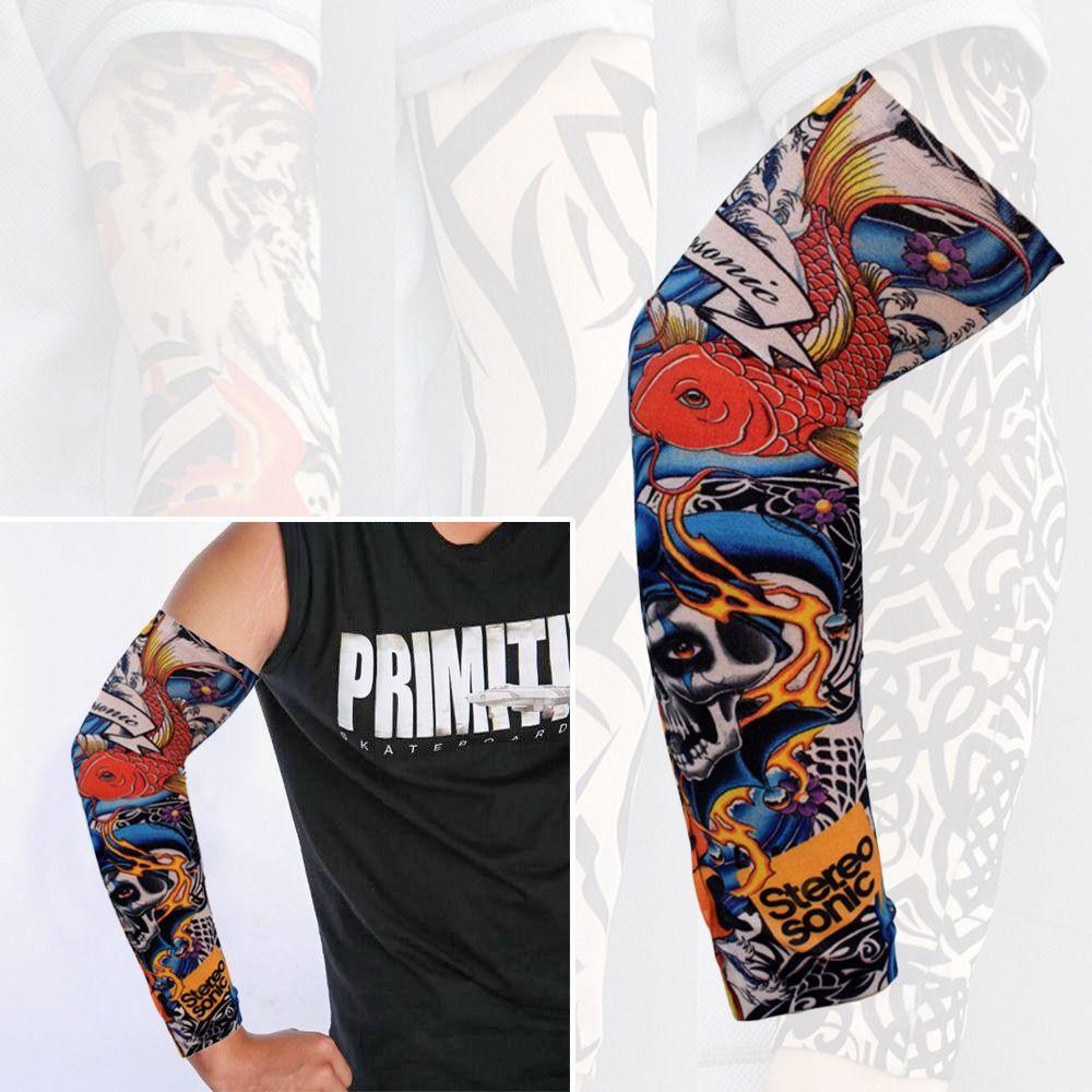 1Pcs Summer Cooling Flower Arm Sleeves Sun Protection Tattoo Arm Sleeves New Arm Cover