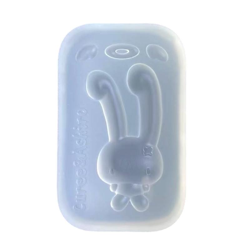 Silicone Craft Mold Rabbit Shape For Creating Handmade Accessories Phone Charm And Resin Art Projects