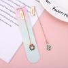 1 Piece Cartoon Christmas Metal Santa Pendant Bookmark School Office Supplies Bookmarks Cute Stationery