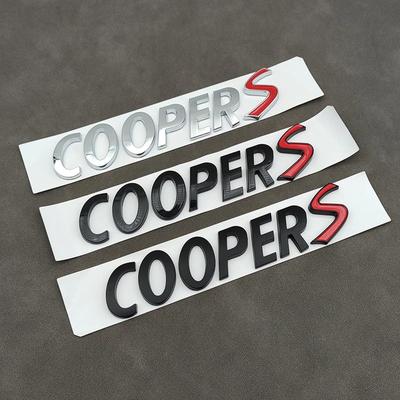 3d ABS Logo Cooper S Emblem Letters Nameplate Car Trunk Badge Sticker For Cooper S R53 R52 R56 F57 F55 F56 Jcw Accessories