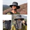 Sombrero de pesca con protección UV para hombres y mujeres, protección solar de verano al aire libre, sombrero de ala ancha impermeable