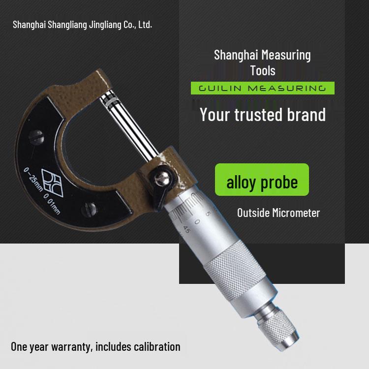 Digital Display Outside Micrometer Set: 0-25mm, 25-50mm, 50-75mm, Accuracy 0.01mm Range 0-25mm
