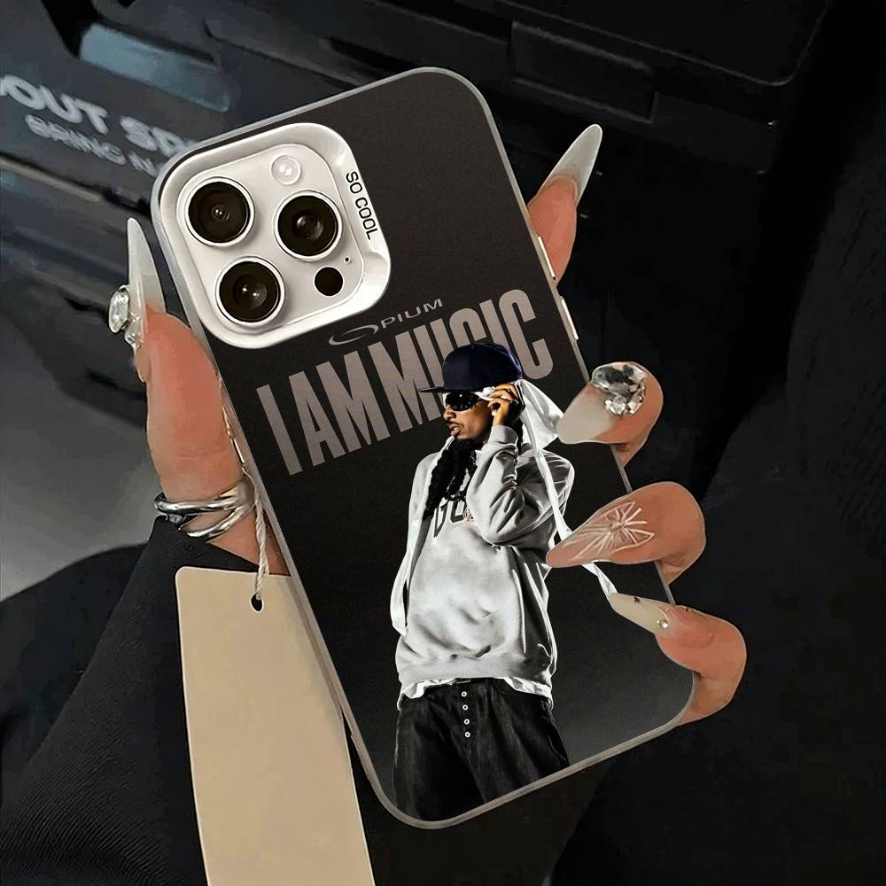 I AM MUSIC (Playboi Carti) Phone Case For iPhone 17,16,15,14,13,12,11 Plus,Pro Max,XS,white Silver Phone Case