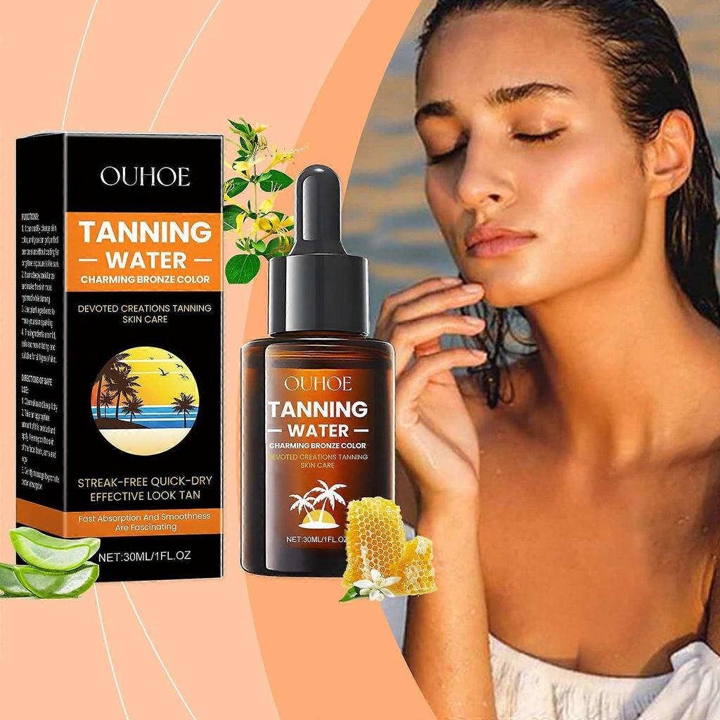 Ouhoe Tanning Essence Is A Natural And Even Skin Care Essence For Summer Outdoor Body Care, Helping To Achieve Sun Exposure And Moisturizing