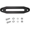 10" Billet Polished Aluminum Hawse Fairlead Load Capacity 8000-15000 LBs With Mounting Hardware For Synthetic Winch Rope (Black, 10")