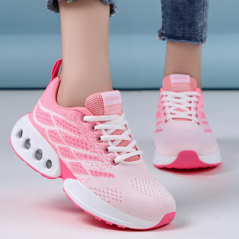 Shoes women's shoes women's sports single shoes new soft-soled comfortable air cushion shoes breathable single shoes large size running shoes