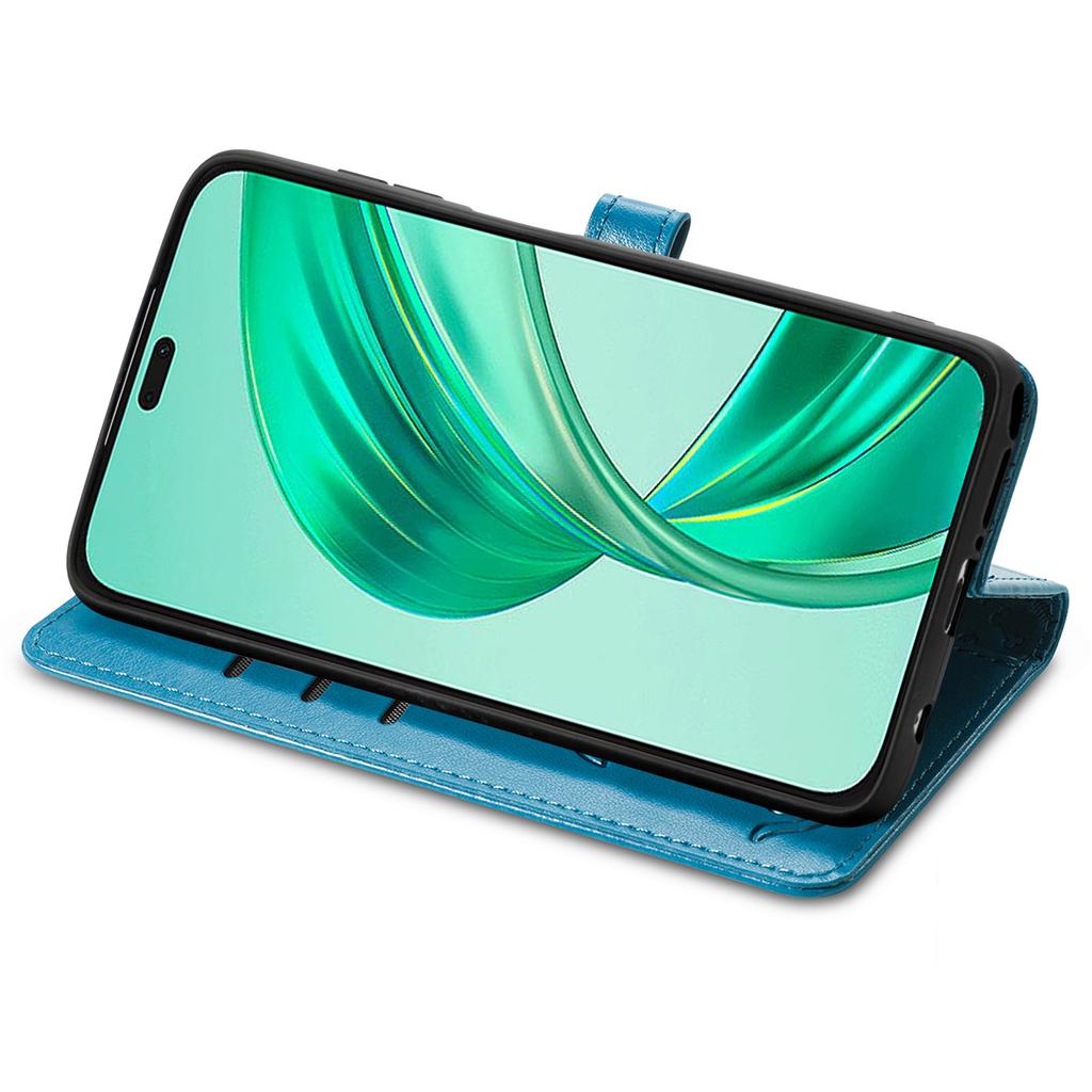 Leather Case For Honor X7c 4G/200 Smart 5G/Play 60 Plus 5G Wallet Flip Phone Cover Cute Cat Dog Pattern