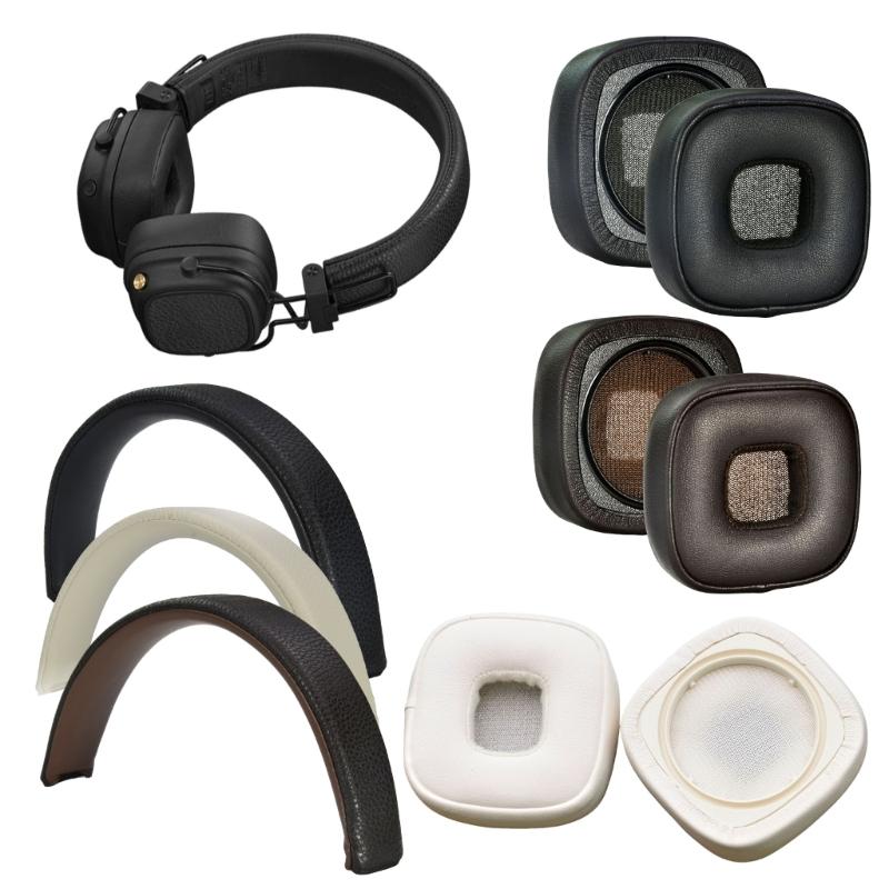 Replacement Ear Pad Ear Cushions Headband for MajorV5 Wireless On Ear Headphones Soft Protein Memory Foam EarPad