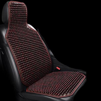OIMG Summer Breathable Wooden Bead Car Seat Cushion Set