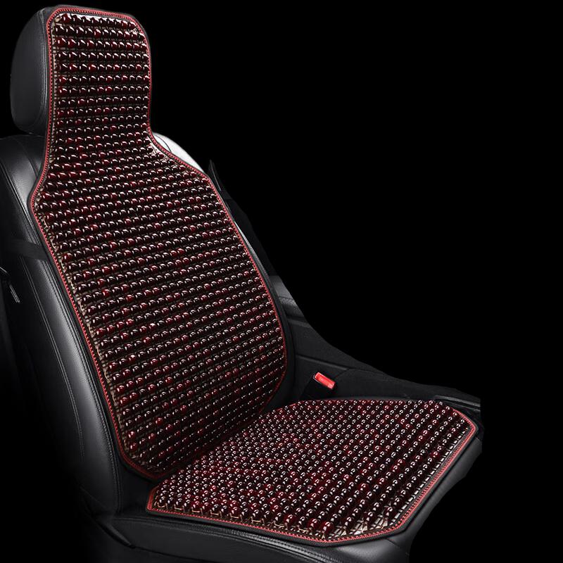 OIMG Summer Breathable Wooden Bead Car Seat Cushion Set