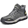 Fashion Brand Men Boots Waterproof Leather Sneakers Super Warm Men's Boots Outdoor Male Hiking Boots Work Shoes Size Camping Hunting