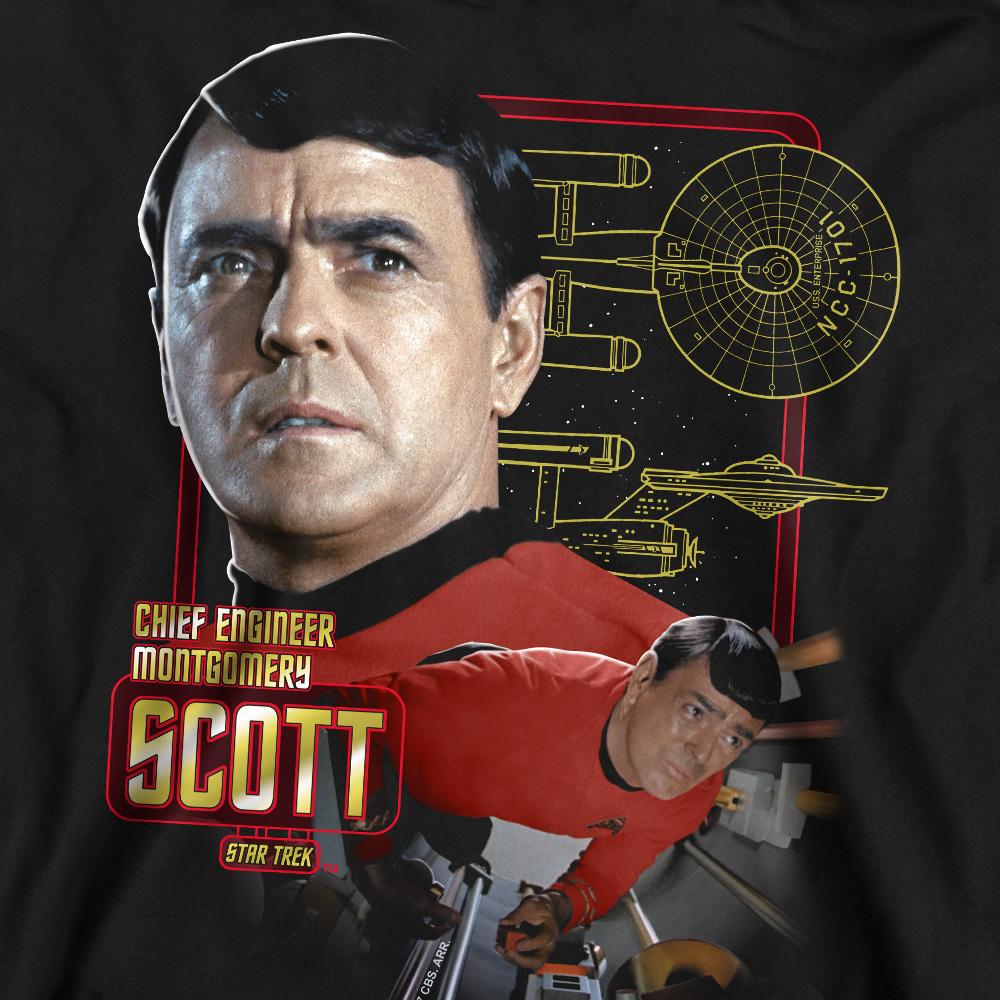 STAR TREK Unisex-Sweatshirt für Erwachsene, Chefingenieur Scott