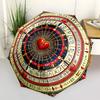 1pc Zodiac Wheel Folding Umbrella | Elegant Design, Fashionable Accessory, Durable Construction, Sturdy Ribs yy251107010