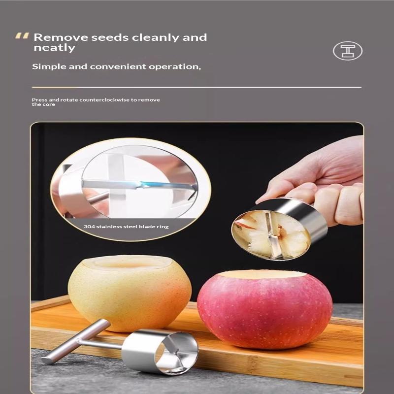 Fruit Core Digger Pear Core Coring Cutter Stainless Steel Fruit Core Pitter Remover Separator For Kitchen Accessories