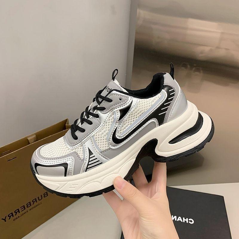 Zhao Ruth silver platform dad 22 summer breathable increase casual sports shoes ins tide