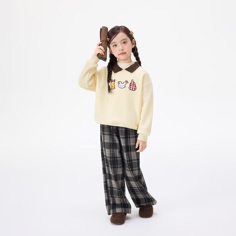 Girls' Embroidered Fleece Sweatshirt
