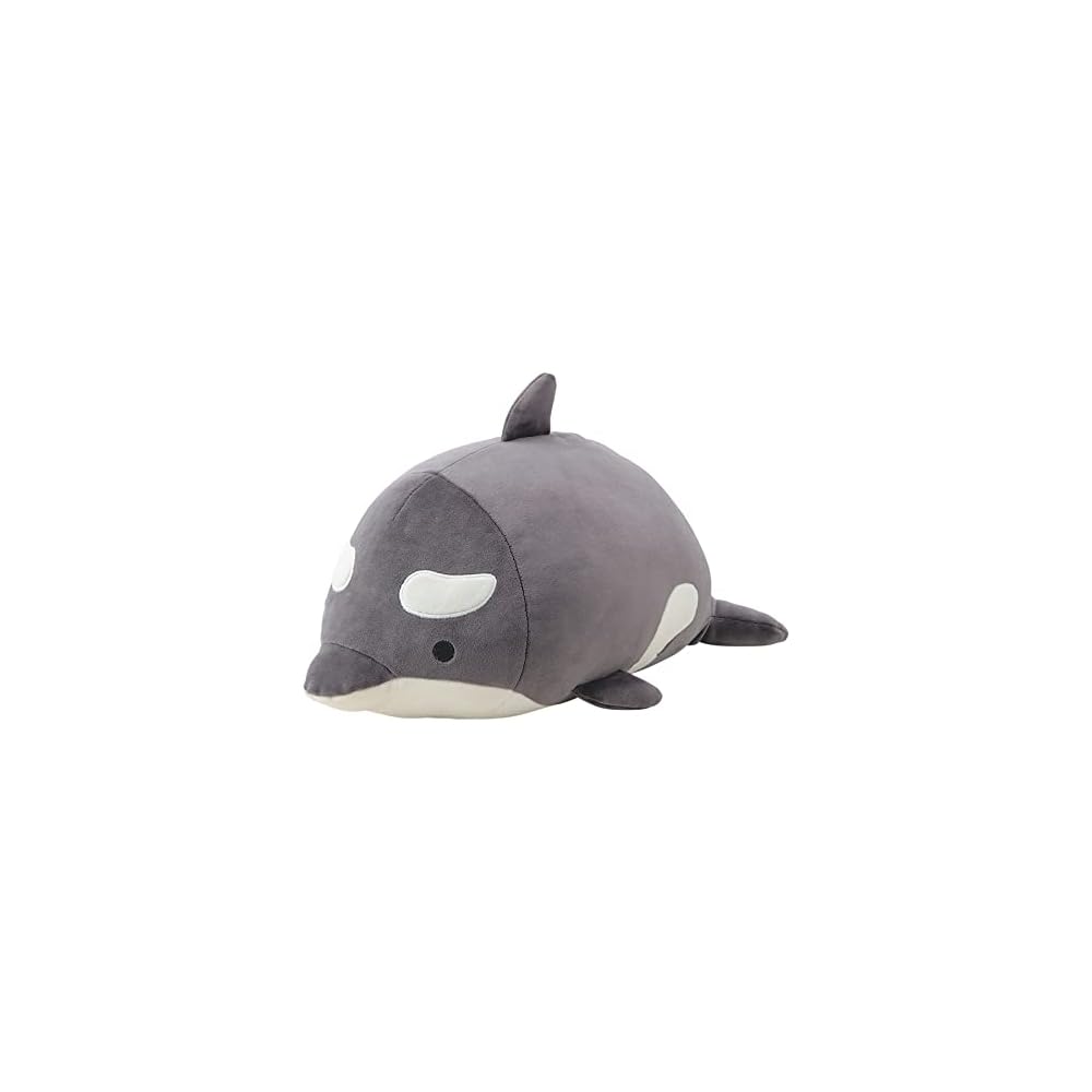 Ribuhato Bolster Marshmallow Aquamie Plush Toy Whale 27cm Soft Cushion Support Pillow