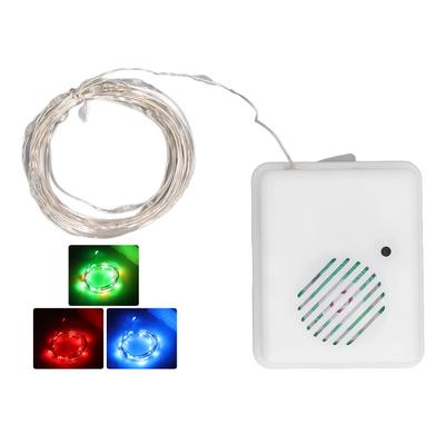 Weihnachtsdeko Lichterkette Musik Lichterkette für Terrasse Gartendekoration Innen Außen