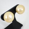 [Used] Pt900 South Sea White Pearl (Golden Pearl) Earrings/g438-63