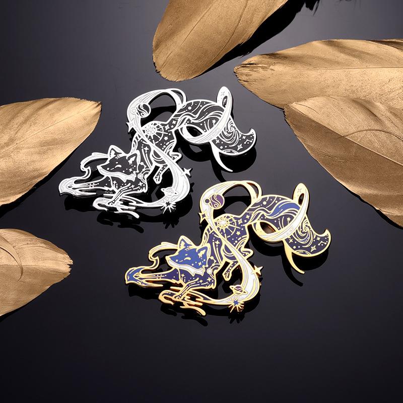 Nine Tailed Fox Brooch Mythology Game Badge Alloy Pin Jewelry For Men Ideal Choice For Gifts