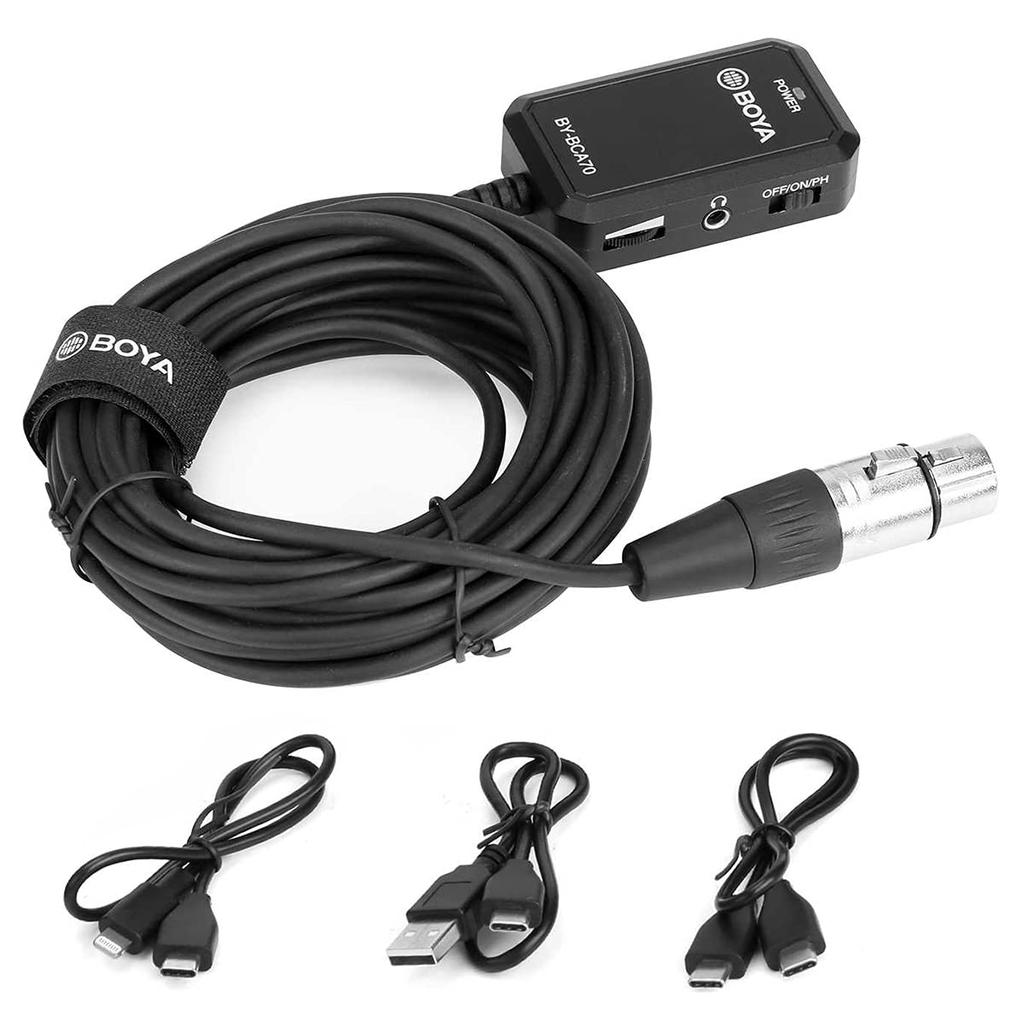 Boya Audio Adapter for XLR Microphones to Mobile Devices By-Bca70