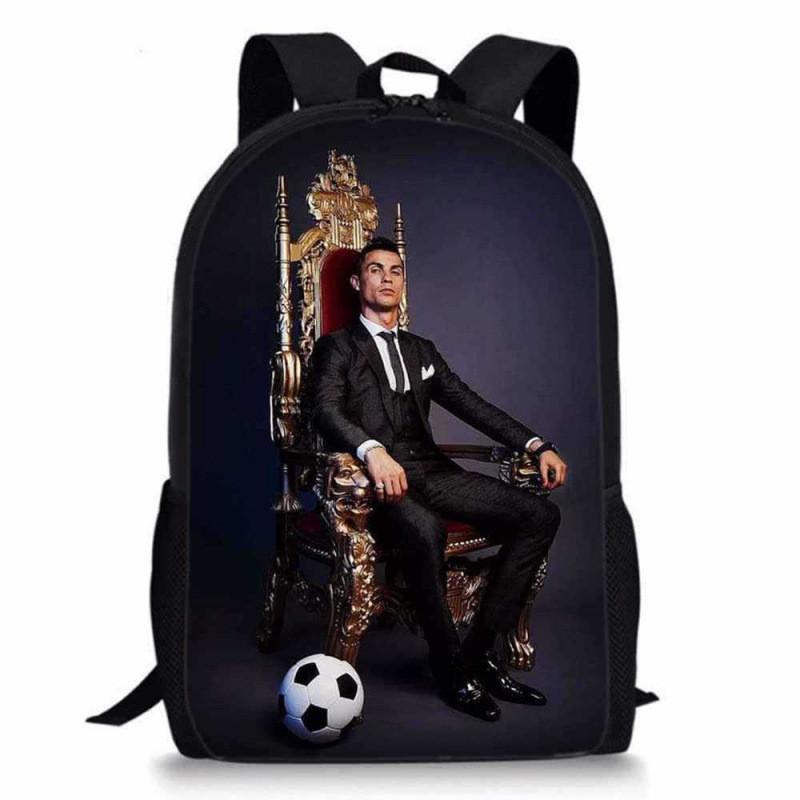 Cristiano Ronaldo Basketball Sports Backpack With Waterproof Polyester For Middle School Students