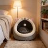 English Short Hair Cat Bed With Warm Pp Cotton For All Season Comfort