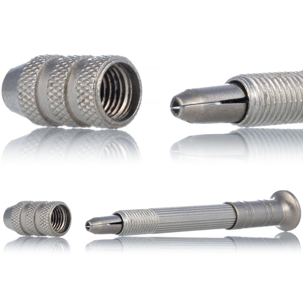 Handheld Mini Press Drill + Set of 10 Drill Bits 0.8-3mm for Wood Plastic DIY