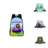 Gabby's Dollhouse Backpack Featuring Stylish Cartoon Design And Adjustable Shoulder Straps For Students