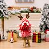 Christmas Kids Delightful Decoration With Reindeer Antlers Gift Bag And Playful Plushie Rudolph
