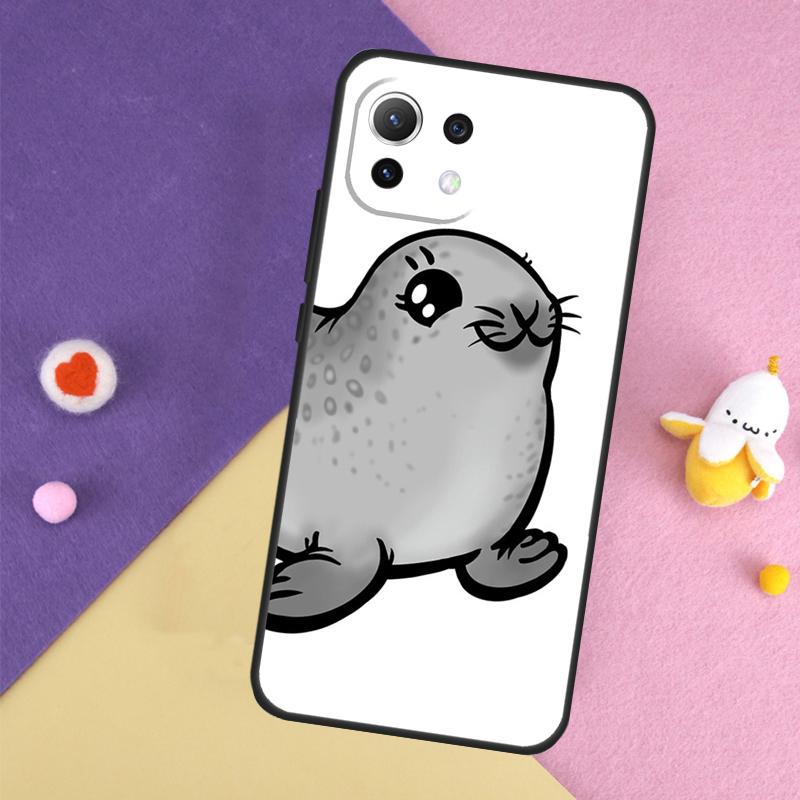 Baby Seals Case For Xiaomi 14T 11T 12T 13T Pro 13 14 15 Ultra POCO X7 Pro X3 X5 X6 F5 F6 M6 Pro Cover