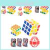 Colorful Abs Material Three Layer Educational Magic Cube With Smooth Edges For Kids