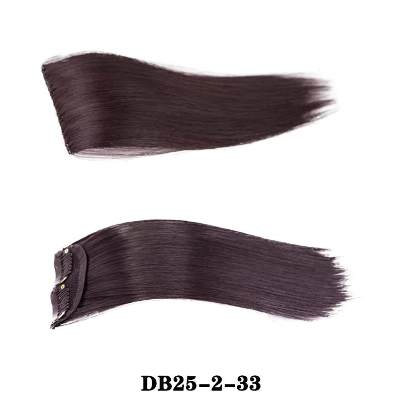 Synthetic Short Straight Hairpiece Extensions Smooth And Fluffy Clip-In Hair Extensions Make Women's Increase Hair Volume Use