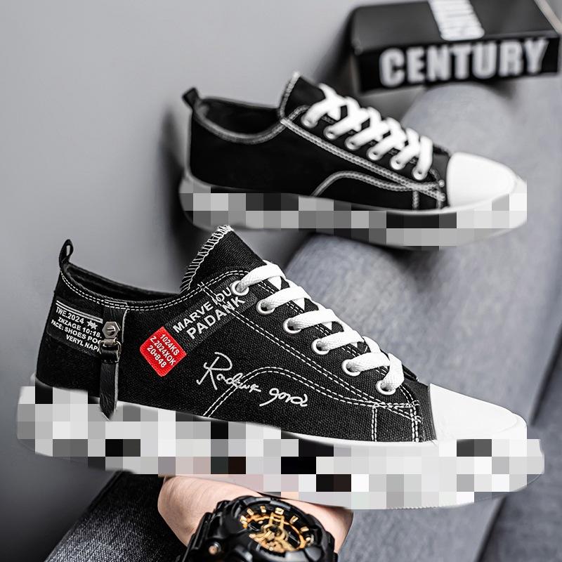 

New summer board shoes men s casual shoes breathable and versatile student shoes trendy low-top youth canvas shoes men s shoes 39