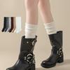 Solid-colored Slimming Socks, Women's Calf Socks, Spring and Autumn Long Socks, High Socks, Over-the-knee Socks